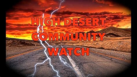 high desert community watch fake|high desert community watch 2022.